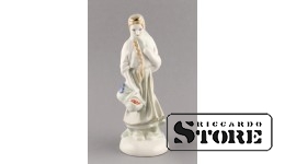Статуэтка, Байбиня, Желтая коса, фарфор, Рига, Рижская фарфоровая фабрика, автор модели - Римма Панцеховская, 1954 г., 21.5 см