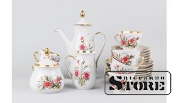 Сервиз Марианна, тонкостенный фарфор, Рига,  Рижский фарфоровый завод, автор формы Эрик Эллер 1972-1991, первый сорт CSA390