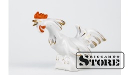 Статуэтка, Петушок , фарфор, Рига , Рижская фарфоровая фабрика, 50-е годы , 9 см
