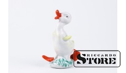 Статуэтка, Утенок , фарфор, Рига , Рижская фарфоровая фабрика, 80 - е годы , 8,5 см