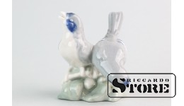 Статуэтка, Птички , фарфор, Рига , Рижская фарфоровая фабрика, 50-е годы