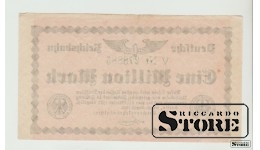 Germany, 1 Million Marks, 1923, AU