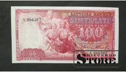 Банкнота, Латвия, 100 латов, 1939 г., A866283, aUNC / UNC