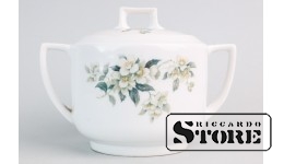 Сахарница, фарфор, Рига, фабрика М.С. Кузнецова, 20е годы 20го века