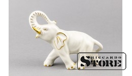 Статуэтка, Слоник, Рига , Фабрика М.С. Кузнецова, Рига, 30-е годы , 4.5 см