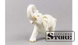 Статуэтка, Слоник, Рига , Фабрика М.С. Кузнецова, Рига, 30-е годы , 4.5 см