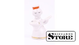 Статуэтка, Девочка из ансамбля с гитарой, фарфор, Рига, Рижская фарфоровая фабрика, автор модели - Левон Агаджанян, 60-е годы , 6.1 см, 1-ЫЙ СОРТ