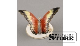 Cтатуэтка, Бабочка, фарфор,Рига, Рижская фарфоровая фабрика, 50-е годы , 6 см, 1-ЫЙ СОРТ