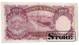 BANKNOTE , LATVIA, 100 LATI 1939 GADS - A077114