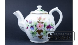 Фарфор, Чайник , Российская империя , Фабрика Кузнецова фарфор , 11 CM