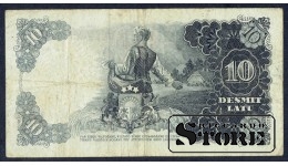 BANKNOTE , LATVIA, 10 LATI 1938 GADS - AA 090610