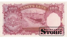 БАНКНОТА, ЛАТВИЯ, 100 ЛАТ 1939 ГОД - A 039896 - UNC