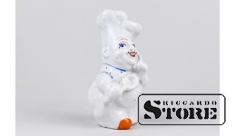 СТАТУЭТКА, Солонка - Повар , РИГА , ФАБРИКА М.С. КУЗНЕЦОВА, РИГА, 30-Е ГОДЫ , 9,5 СМ
