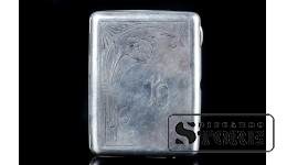 СЕРЕБРЯНЫЙ ПОРТСИГАР, 875 ПРОБА, 128 Г, Латвия  CSA766