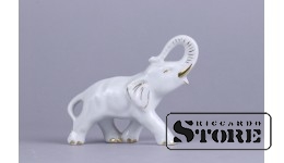 Статуэтка, Слоник, Рига , Фабрика М.С. Кузнецова, Рига, 30-е годы , 4.5 см