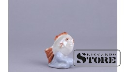 Статуэтка, Рыбка , фарфор, Рига , Рижская фарфоровая фабрика, 60-е годы , 51 мм