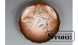 ФАРФОР, ДЕКОРАТИВНАЯ ТАРЕЛКА ,РИГА, РИЖСКАЯ ФАРФОРОВАЯ ФАБРИКА, Ø 14,5 CM