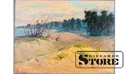 Живопись, Лес на берегу озера, 35x48cm CSA1051
