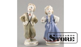 Statuette, Folk dance, Riga, Riga porcelain factory, 1950s, 13 cm