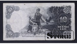 БАНКНОТА , ЛАТВИЯ , 10 ЛАТ 1939 год - BL 028165
