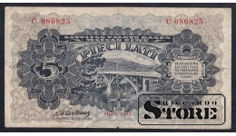 Latvia, 5 Latu, 1940, F-VF