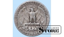 США, 1/4 доллара, 1942. год, серебро