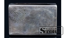 Серебряных футляр для коробка спичек, 875 проба, 34 г, Латвия