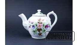 Фарфор, Чайник , Российская империя , Фабрика Кузнецова фарфор , 11 CM