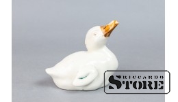 Статуэтка уточка, фарфор, Рига, Рижский фарфоровый завод, 50е годы, CSA951