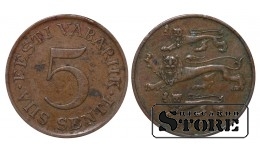 Эстония, 5 сентов, 1931. год, бронза