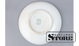 Блюдце, фарфор, Рига, фабрика Ессена, 20е годы 20 века, 8.5 Ø, CSA908