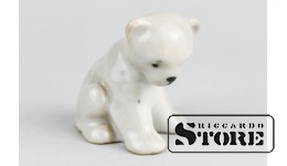 Статуэтка львёнок, Рига, Рижский фарфоровый завод, 50е годы CSA832
