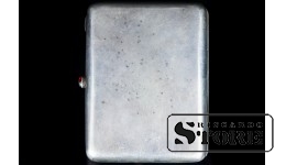 Портсигар, Серебро, С золотой накладкой, 875 проба , 233г , 10,8 x 8,9 см , Латвия CSA458