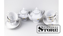 Фарфор, Чайный Сервиз "Виктория" , Рига, Рижская фарфоровая фабрика, 1960-е годы(Новый в коробке)