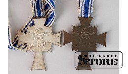 2 Почетных креста немецкой матери 1938 - Крест Матери (2-й уровень в серебре) и (3-й уровень в бронзе). Национал-социалистический Германский Рейх, награда