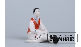 Статуэтка, Жалейка  , фарфор, Минск, 50-е , 7,3 см