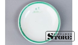 Блюдце, фарфор, Рига, фабрика Ессена, 20е годы 20 века, 8.5 Ø, CSA908