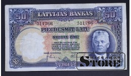 БАНКНОТА, ЛАТВИЯ , 50 ЛАТ 1934 ГОД - 511266