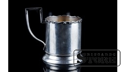 Серебряный подстаканник, 875 проба , 100 г , Латвия CSA753