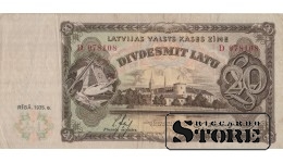 LATVIA, 20 Lati 1935 gads - D 078108