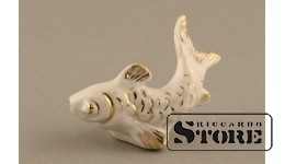 Cтатуэтка , рыбка , фарфор,Рига, Рижская фарфоровая фабрика, 50-е годы , 4,2 см
