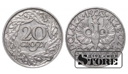 Польша, 20 грошей, 1923. год, цинк