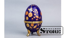 Шкатулка в виде пасхального яйца, фарфор