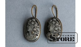 Серьги с изображением женщины, СССР