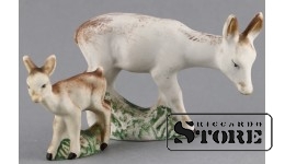 Статуэтка, бисквит , Косули , СССР, 40-ые гг