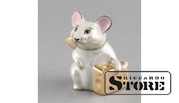 Statuette, Mouse, Riga, Riga Porcelain Factory, 1970s, 6.7 cm