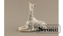статуэтка, жираф, фарфор, Рига , Рижская фарфоровая фабрика, 50-е годы , 9.5 см