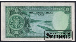 Latvia, 25 Latu, 1938, XF