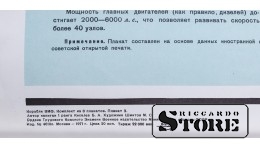 Плакат "Ракетные корабли и катера" Размер 86x56 cm, 1971 год, Автор Шмитов М. С. , CSP25
