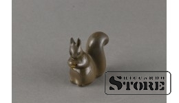 Статуэтка, Белочка, фарфор, Рига , Рижская фарфоровая фабрика, 80-е годы , 4,8 см